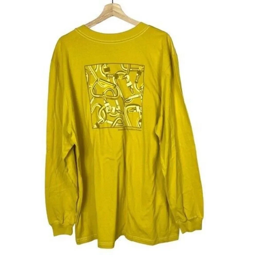 The North Face Carabiner Long Sleeve Tee Bamboo Yellow XXL
